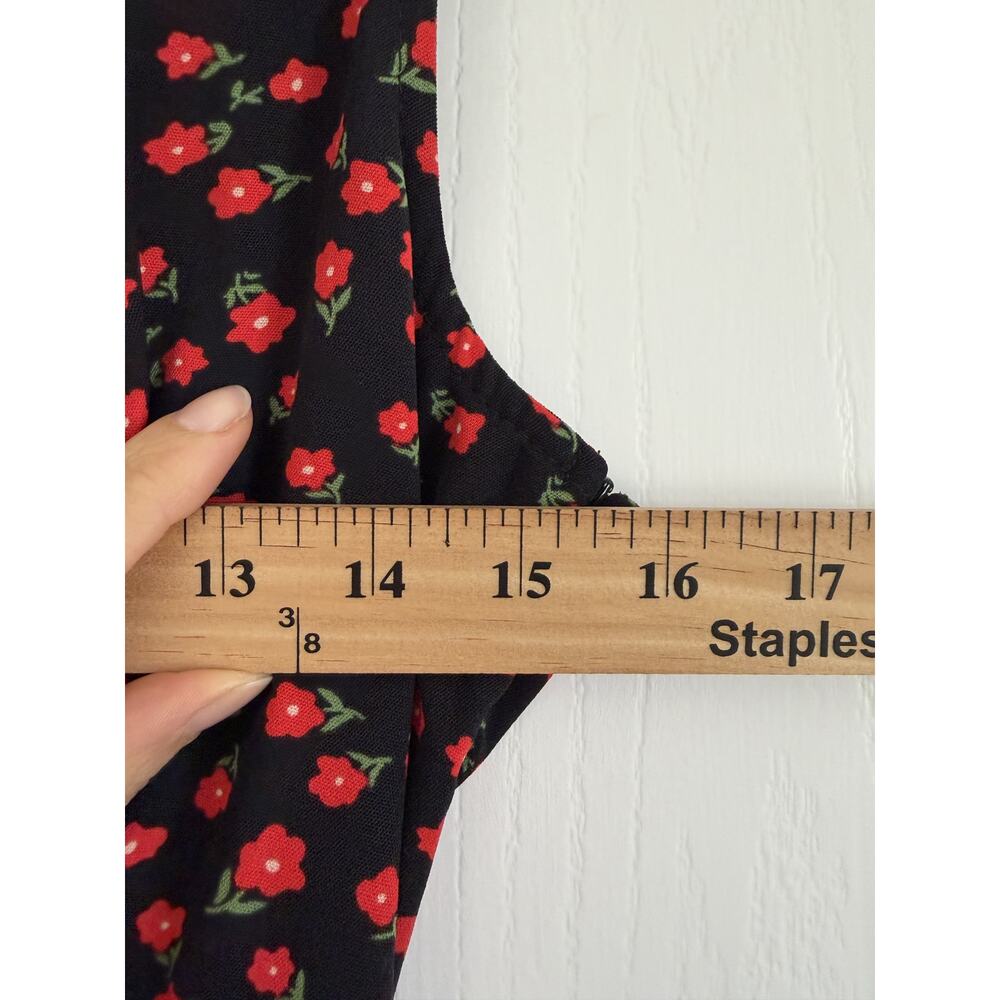 NWT Princess Polly Nellie Black Red Floral Maxi Dress Size 4 - Picture 13 of 15